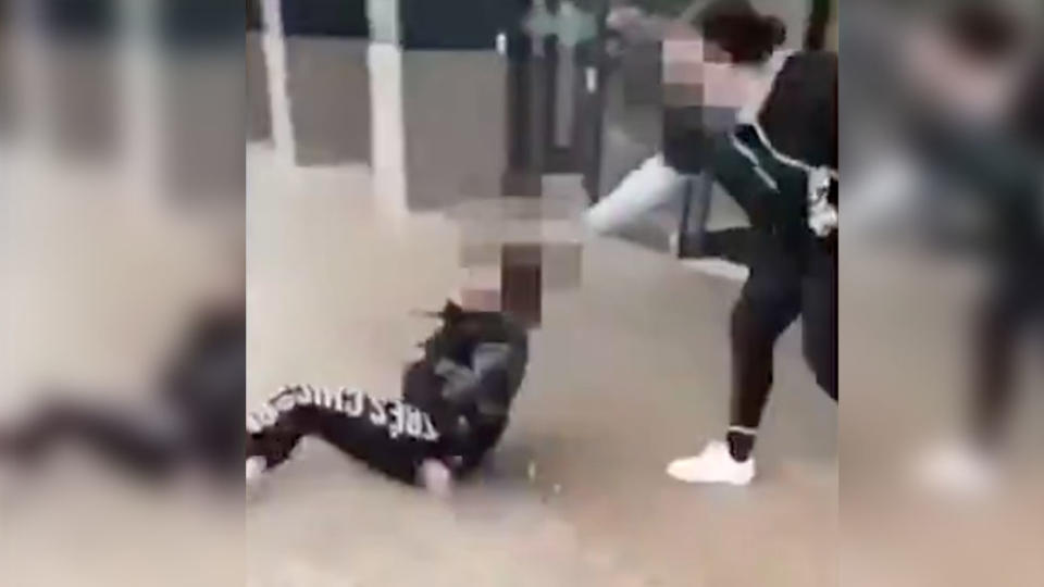 The bullies have posted a number of videos of assaults. Source: 7 News