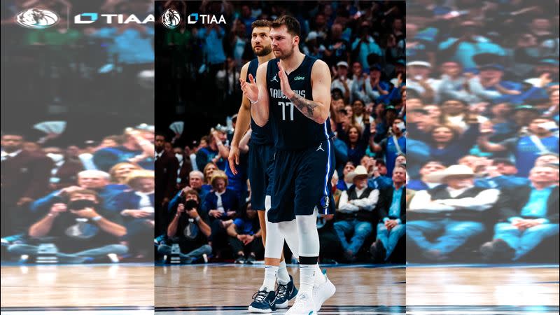 瑞迪克（J.J. Reddick）認為東契奇（Luka Doncic）在場上做得夠多了。（圖／翻攝自獨行俠推特）