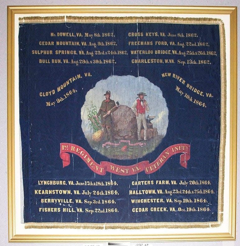 Battle Flag of the 1st West Virginia Veteran Infantry (Union)