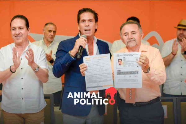 Roberto Palazuelos ya es militante de Movimiento Ciudadano.