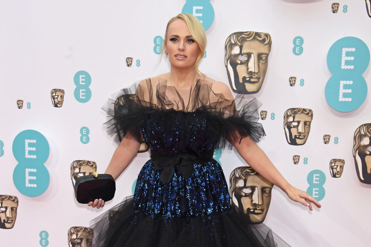 Rebel Wilson attends the EE British Academy Film Awards 2022 at Royal Albert Hall on March 13, 2022 in London, England.  (Photo by David M. Benett/Dave Benett/Getty Images)