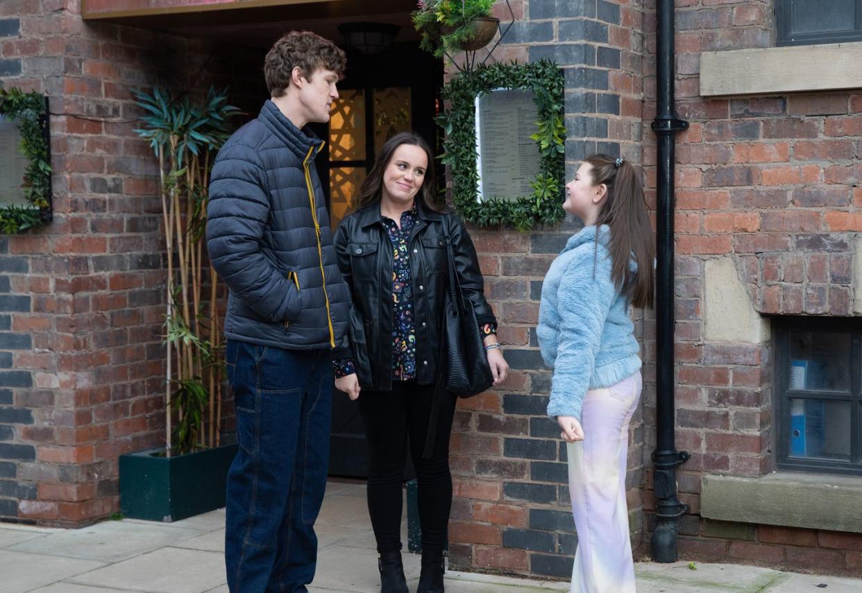 jackson, faye windass and miley, coronation street