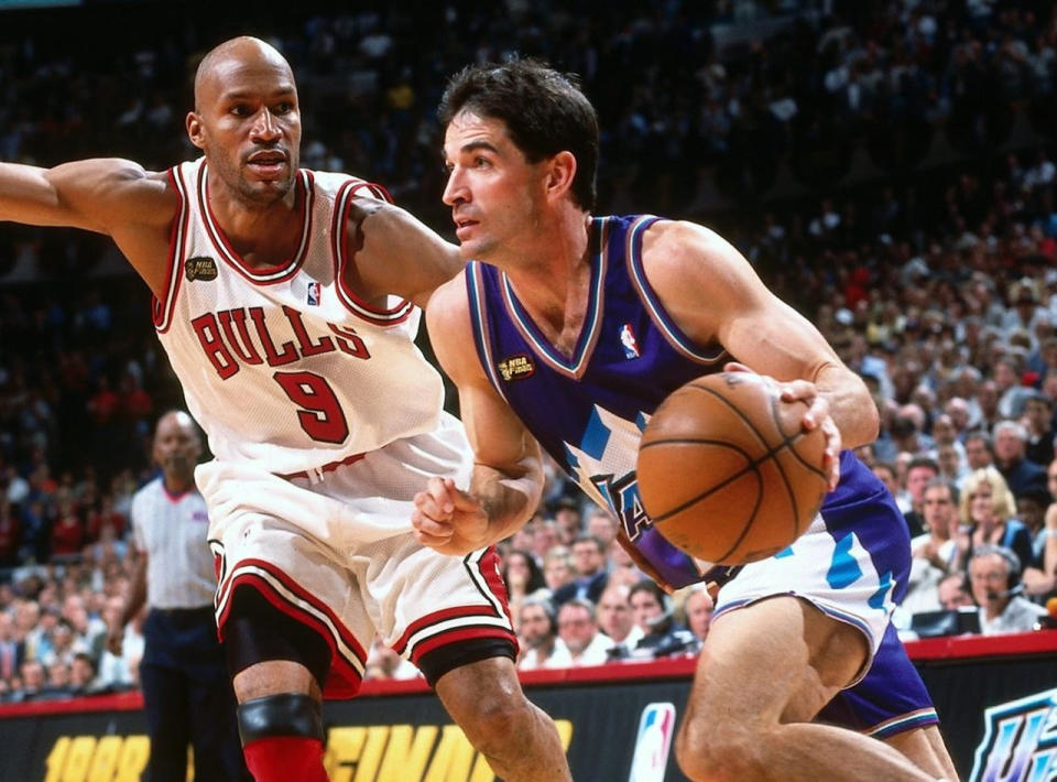 John Stockton vs. Chicago Bulls