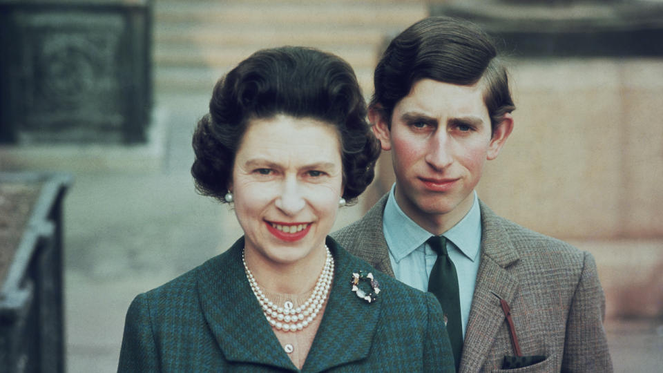 15. April 1969: King Charles and Queen Elizabeth at Windsor Castle