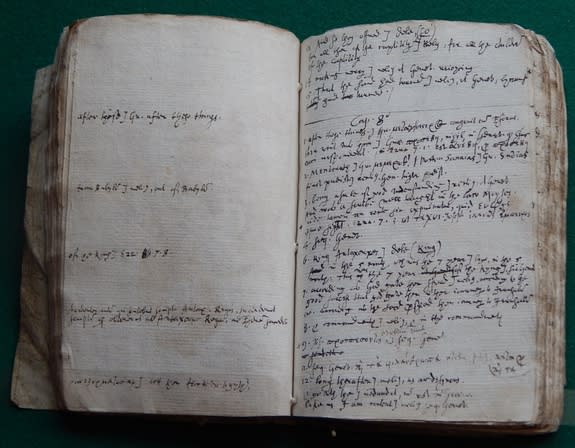 Samuel Ward took running notes as he translated two Apocryphal books from the King James Bible.