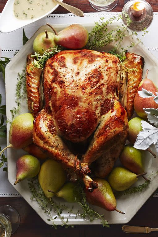 Pear-Thyme Brined Turkey Recipe