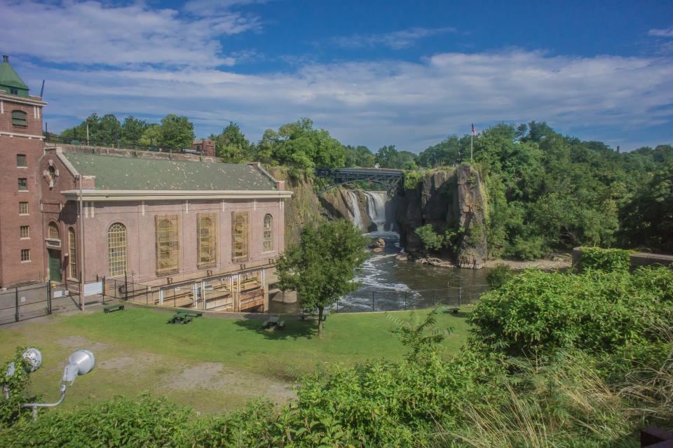 The Paterson Great Falls National Historical Park grounds.