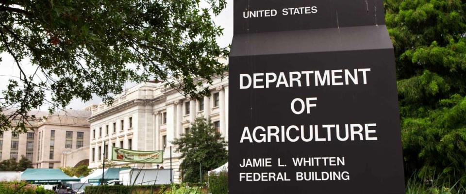 WASHINGTON, DC - JULY 17: Department of Agriculture Headquarters in Washington, DC on July 17, 2015.