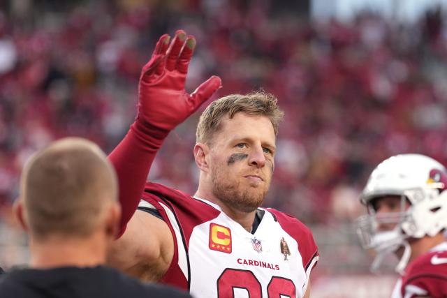 J.J. Watt gets emotional seeing tribute by his brothers ahead of his final  NFL game