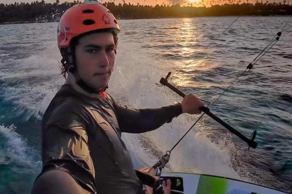 <p>Jackson James Rice/Instagram</p> Kite Foil Racer Jackson James Rice