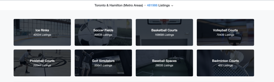 Sports and recreation rental options available in Toronto on Catch Corner