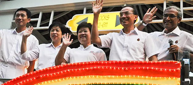 Minister Lim Hwee Hua is the latest to announce her decision to quit politics. The Aljunied team went on a Thank You parade on Tuesday. (Yahoo! photo/Liyana Low)