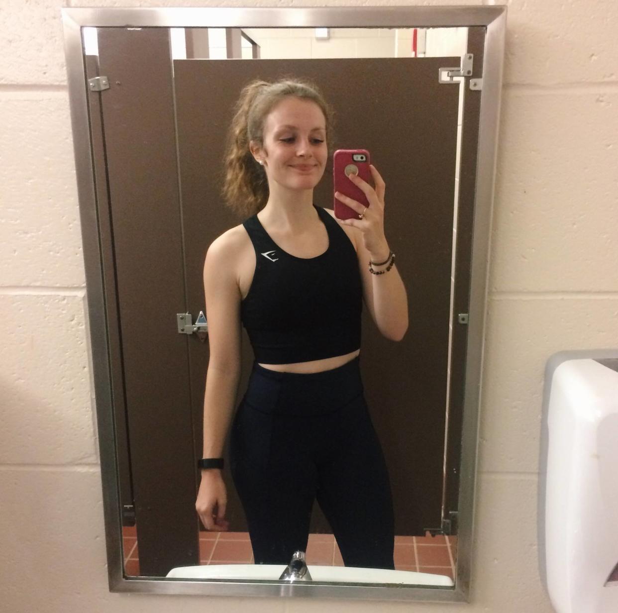 Kylee Graham, a student at the University of Prince Edward Island says her crop top violated her school’s dress code policy. (Photo: Facebook/Kylee Graham)