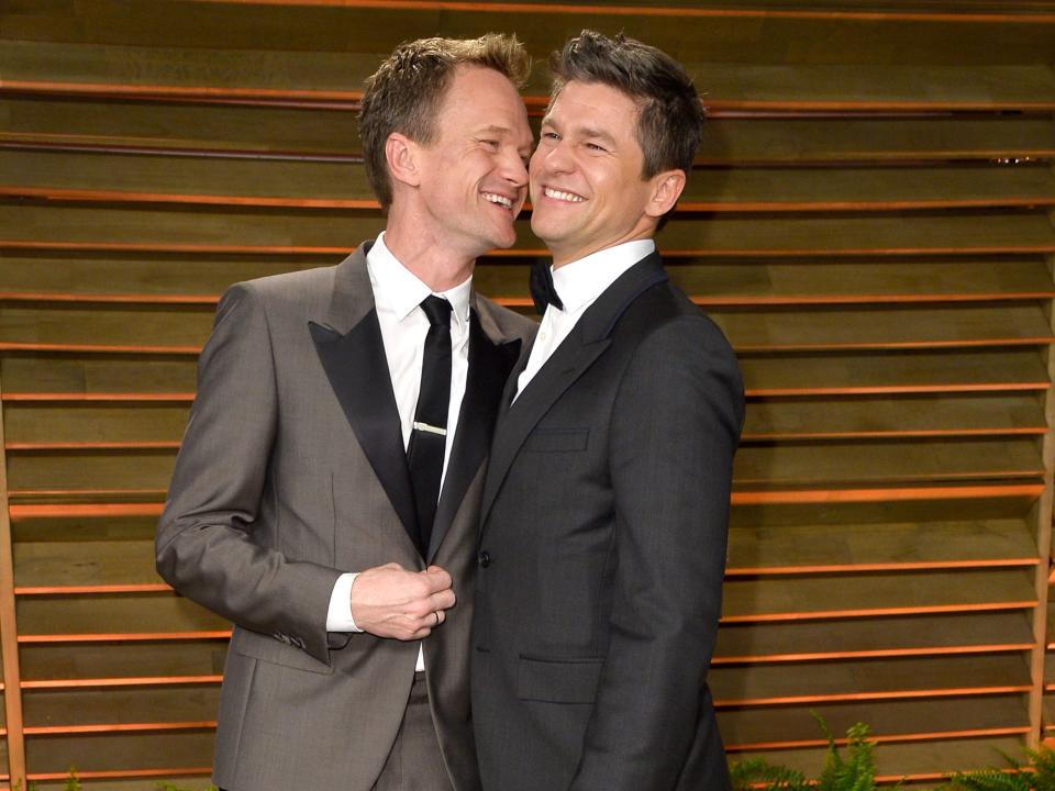 Neil Patrick Harris (L) and David Burtka