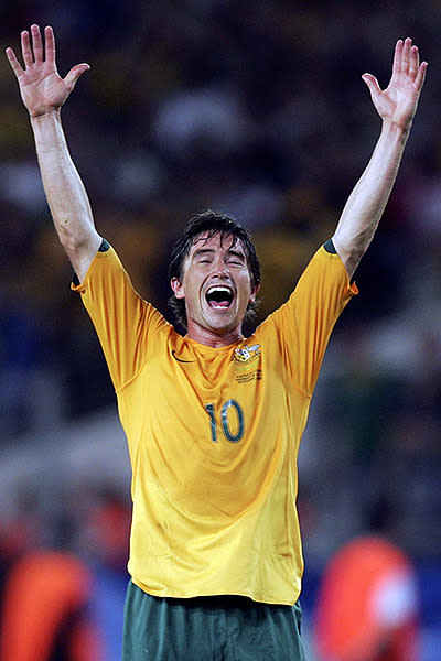 Harry Kewell is widely ragarded as our most talented footballer of all time and our greatest footballing export. Although his career was blighted by injury and inconsistency, there was never any doubting his talent. He played for Leeds, Liverpool, Galatasaray, Melbourne Victory, Al-Gharafa and Melbourne Heart at club level, winning a Champions league medal with Liverpool in 2005. For the Socceroos he played 58 times, scoring 17 goals, the most memorable of which was against Croatia at the 2006 World Cup. The goal saw the Socceroos proceed to the knockout stages of the World Cup for the first and only time.