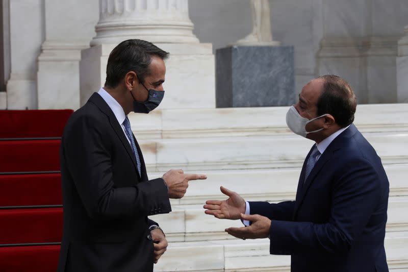 Egypt's President Abdel Fattah al-Sisi holds a two-day visit in Athens