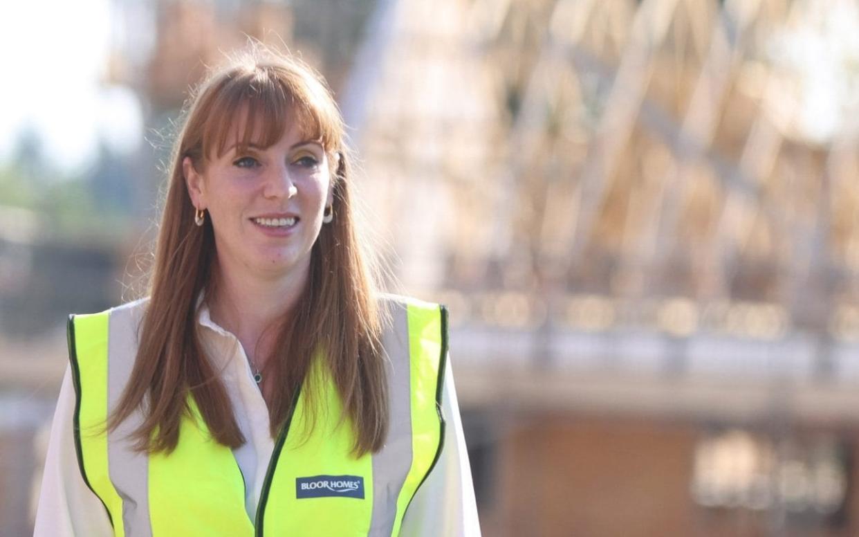 Deputy Prime Minister Angela Rayner visits a development site in Basingstoke, July 30