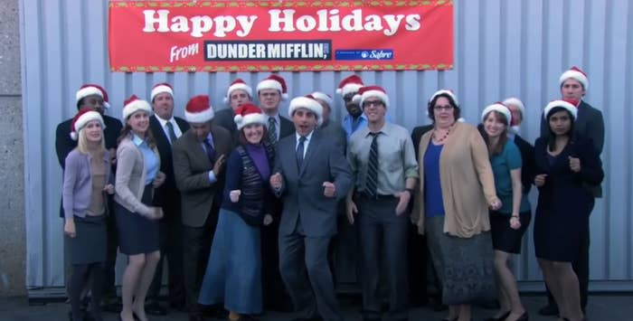 Dunder Mifflin Christmas picture