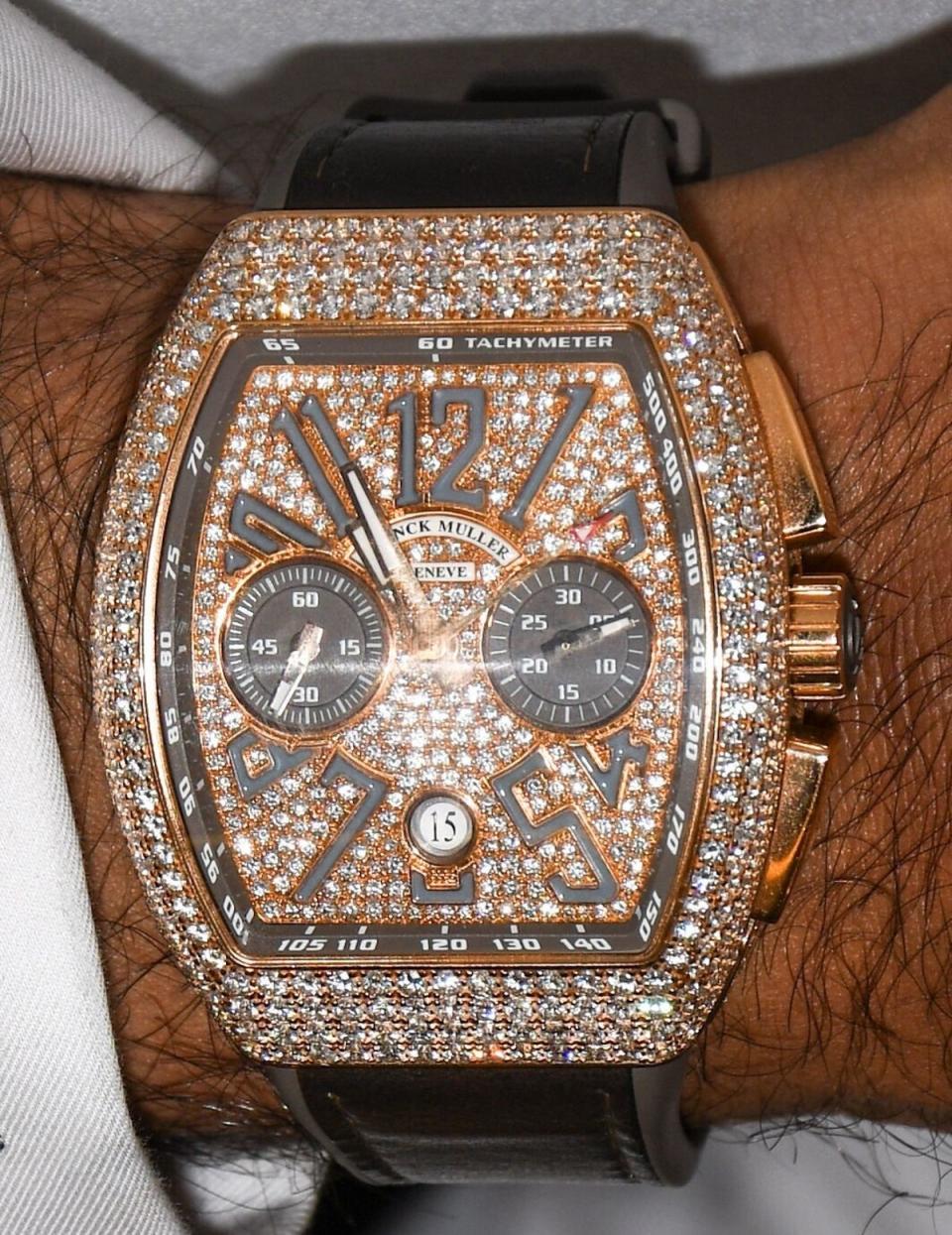 Amir Khan’s Franck Muller watch was custom-made and worth £72,000 (Metropolitan Police/PA) (PA Wire)