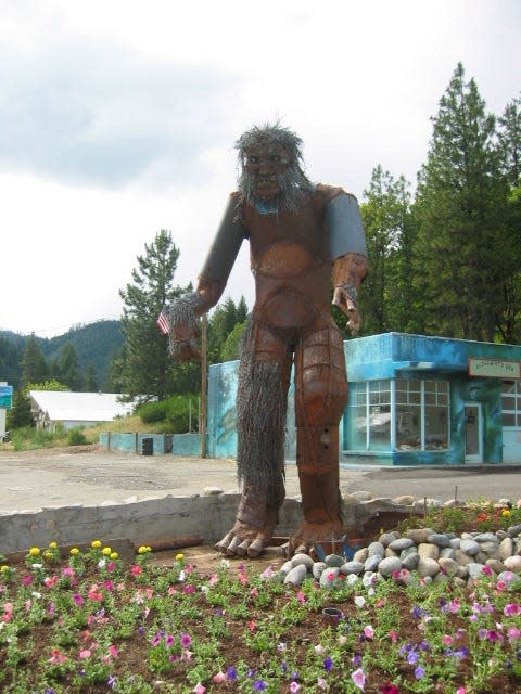 Building Bigfoot: The Happy Camp community built this 15.5-foot Bigfoot sculpture in the center of town in 2001.