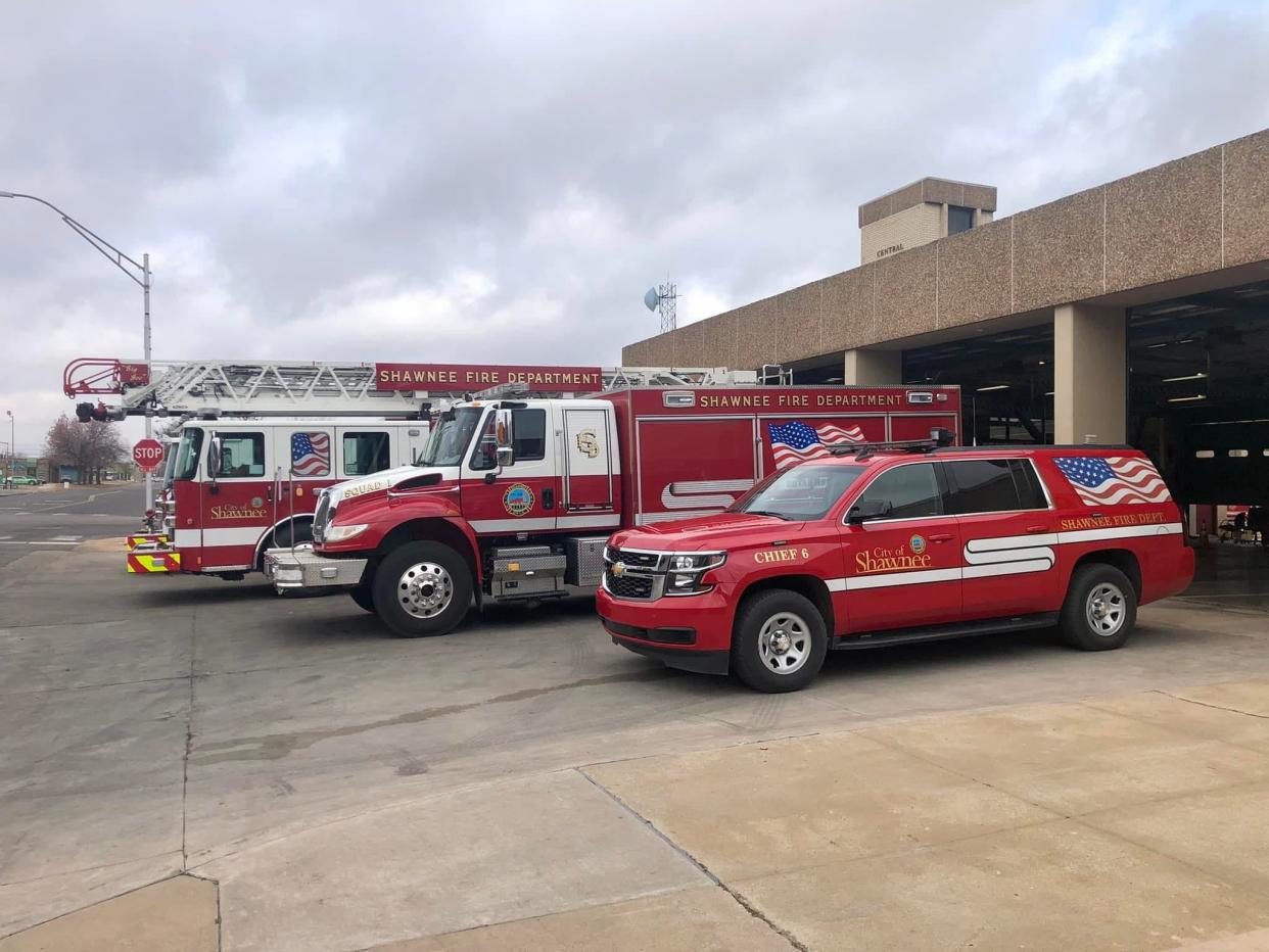 The Shawnee Fire Department dealt with a series of fires throughout December 2021 that destroyed several homes and a historic downtown building. This photo, dated Dec. 14, 2021, depicts the main fire station during this period, and struggles have continued since then.