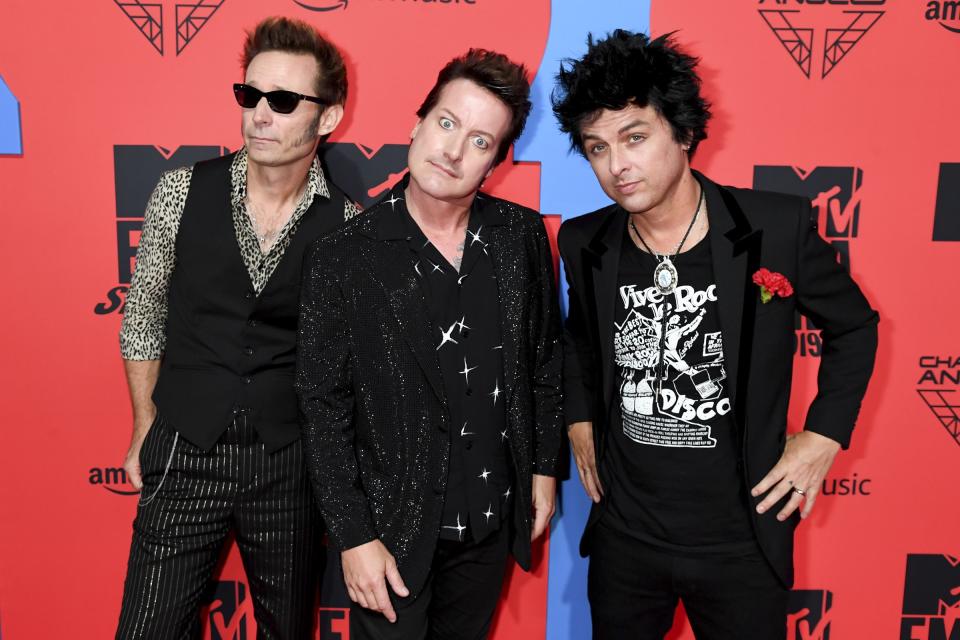 Tré Cool, Mike Dirnt, and Billie Joe Armstrong