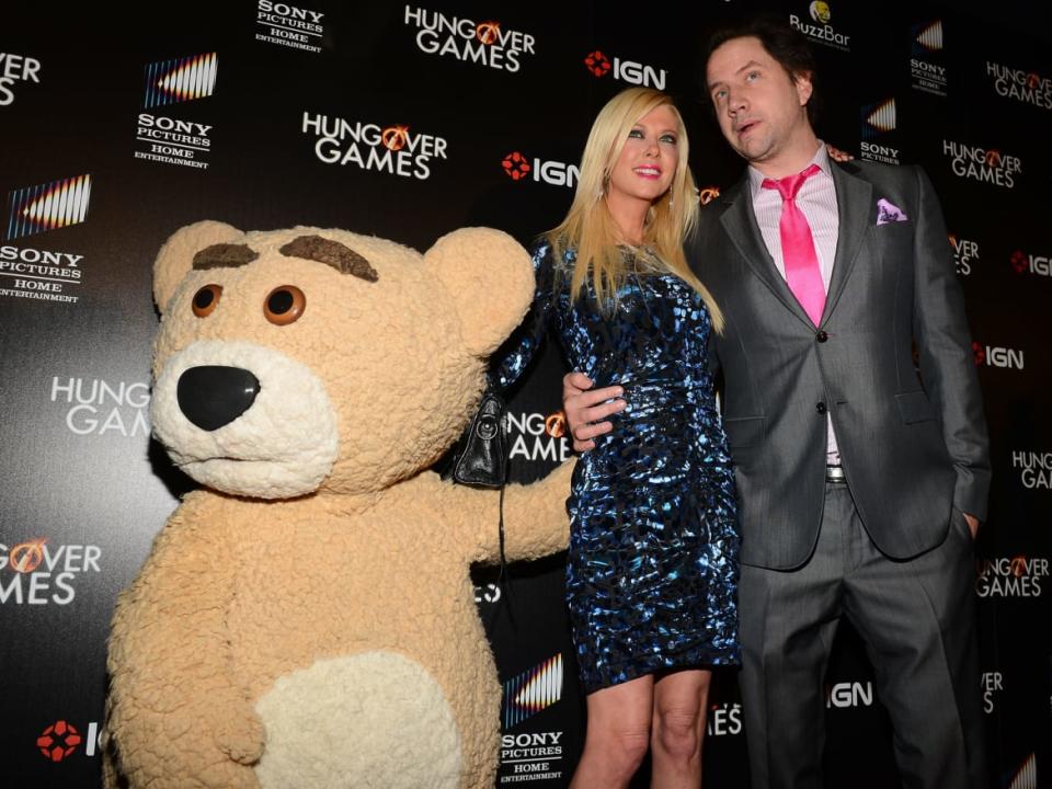 <div class="inline-image__caption"><p>Tara Reid and Jamie Kennedy attend <em>The Hungover Games</em> cast & crew screening at TCL Chinese 6 Theatres on February 11, 2014, in Hollywood, California. </p></div> <div class="inline-image__credit">Mark Davis/Getty</div>