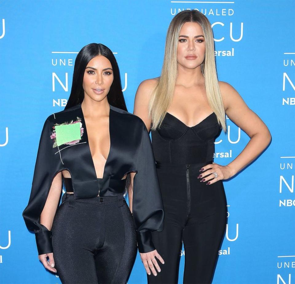 Kim Kardashian (left) and Khloe Kardashian