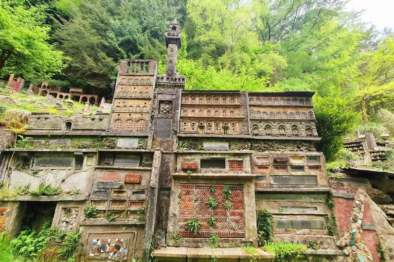 Historic buildings and structures in ‘Little Italy’, the garden folly created by Mark Bourne and wife Muriel