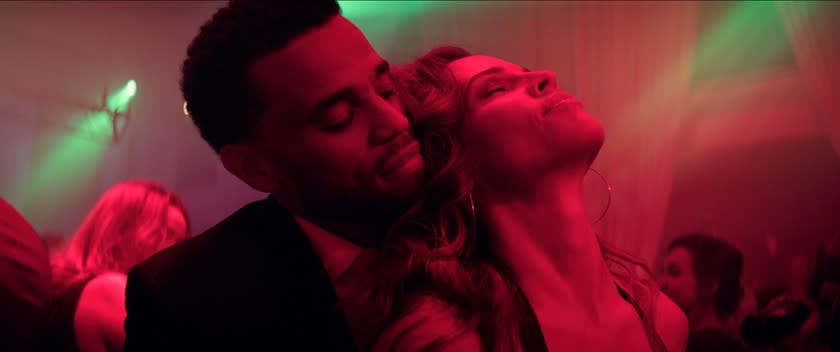Michael Ealy and Hilary Swank go through some things in the thriller "Fatale."