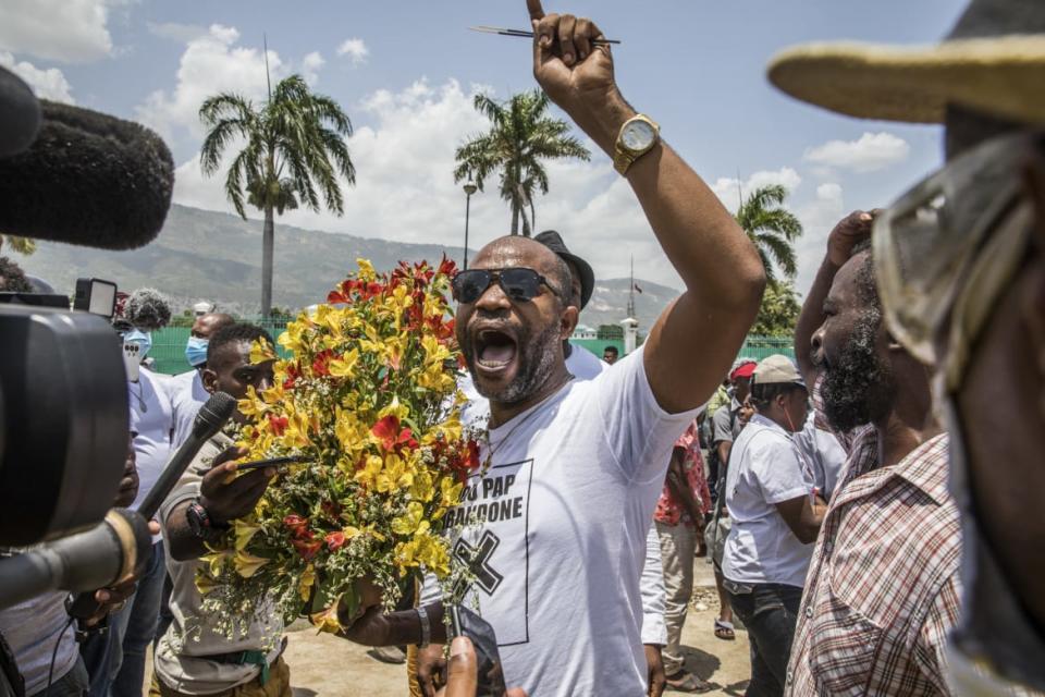 <div class="inline-image__caption"><p>Locals were stunned by the death of Haitian President Jovenel Moise.</p></div> <div class="inline-image__credit">Valeria Baeriswyl/AFP</div>
