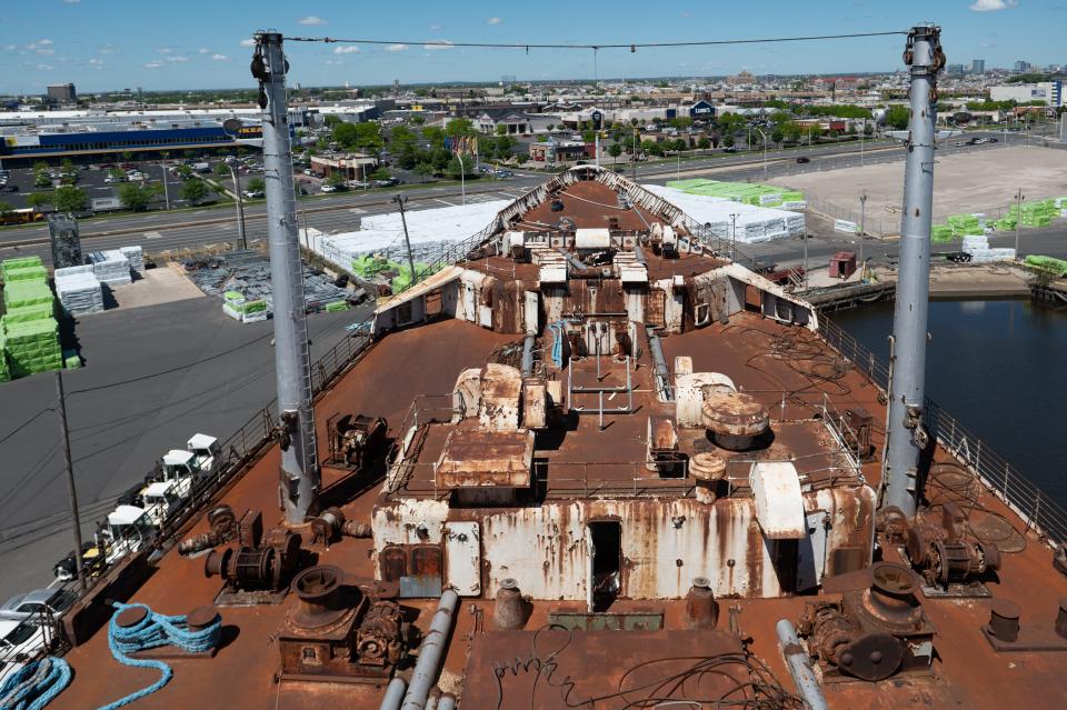 The SS United States, the largest ocean liner constructed entirely in America and still the holder of the transatlantic round-trip speed record, has been laid up in Philadelphia since 1996. A lawsuit filed in 2022 now threatens to evict the ship.