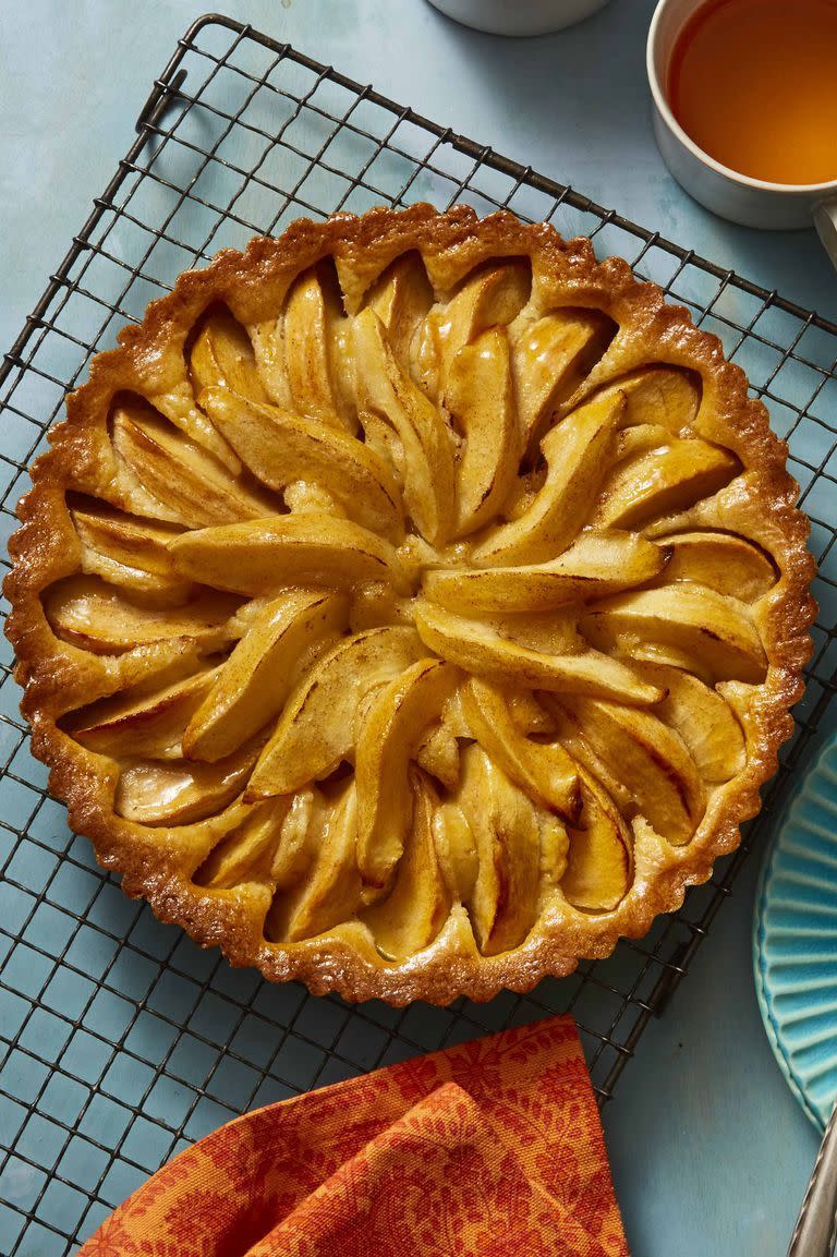 <p>Not to be confused with pie, this sweet tart will have everyone reaching for seconds.</p><p><strong><em><a href="https://www.womansday.com/food-recipes/food-drinks/a26345473/apple-and-pear-tart-recipe/" rel="nofollow noopener" target="_blank" data-ylk="slk:Get the Apple and Pear Tart recipe.;elm:context_link;itc:0;sec:content-canvas" class="link ">Get the Apple and Pear Tart recipe.</a></em></strong> </p>