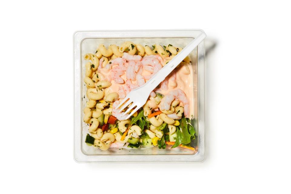 <p>That our grab-and-go lunch culture is fostering bad habits won’t come as a surprise. But even the seemingly healthy options can fall short. Strip away the low-nutrient iceberg lettuce and tokenistic carrot shavings and what you’re left with is a single-use tub full of croutons and dressing. For £3.99, no less.</p>