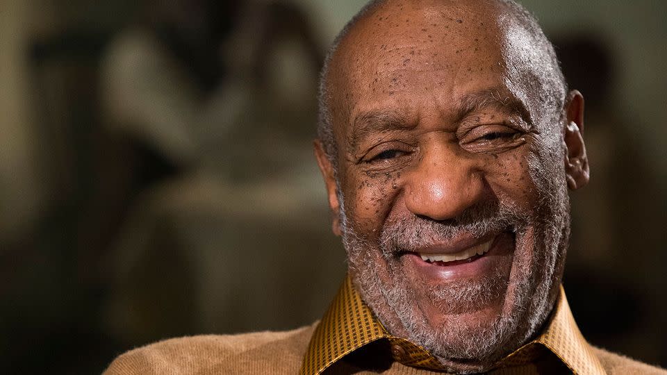 Bill Cosby laughs during an interview about the upcoming exhibit. Photo: AP Photo/Evan Vucci