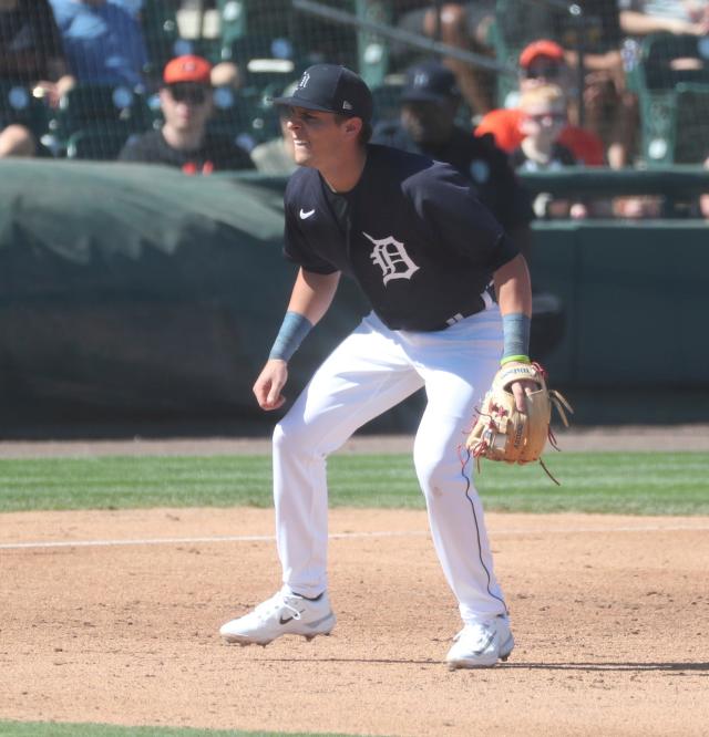Detroit Tigers' Nick Maton homers off top prospect in 8-8 tie with