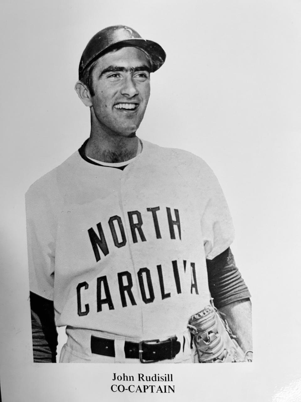 2023 Gaston County Sports Hall of Fame inductee John Rudisill during his time as a University of North Carolina baseball player.