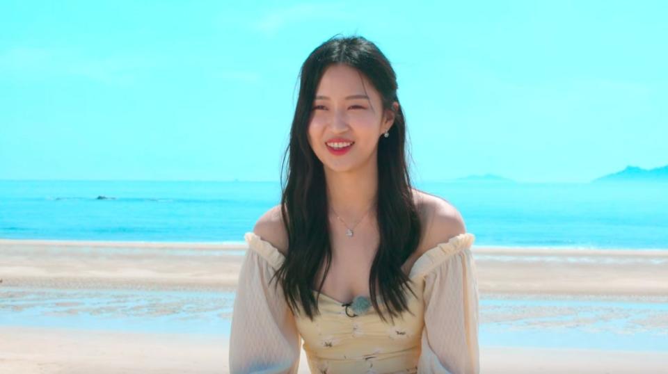 Lim Min-su smiles in a flowy shirt
