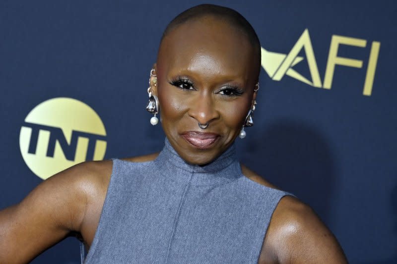 Cynthia Erivo attends the AFI Lifetime Achievement Award tribute gala honoring Nicole Kidman at the Dolby Theatre in the Hollywood section of Los Angeles on April 27. Photo by Jim Ruymen/UPI