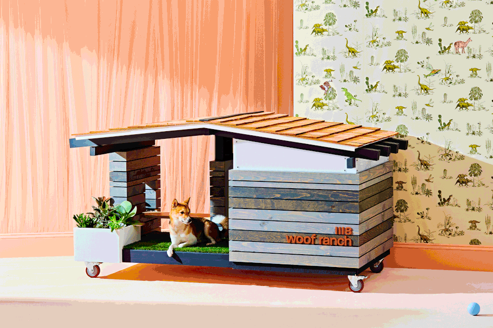 This <strong><a href="https://fave.co/2mf6orQ" target="_blank" rel="noopener noreferrer">midcentury-inspired dog house</a></strong> was created by Los Angeles architects Alejandro and Sara Pijuan. Get it <strong><a href="https://fave.co/2mf6orQ" target="_blank" rel="noopener noreferrer">here</a></strong>.