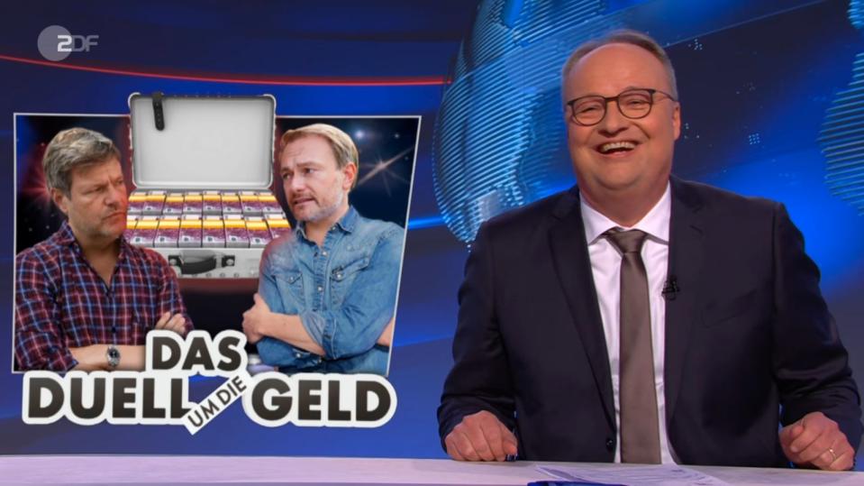 Kann Rot-gelb-grün alle Finanzwünsche erfüllen? Da lachte der Herr Welke aber ganz laut in der "heute-show". (Bild: ZDF)