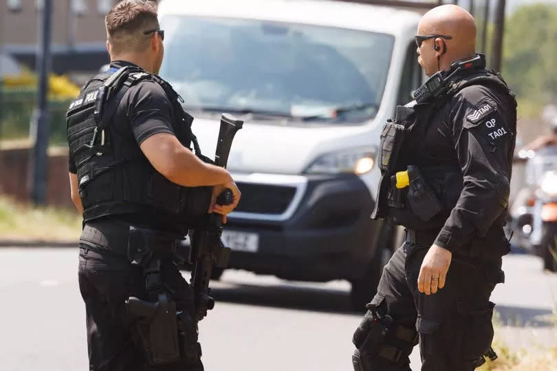 Armed police were called to the scene (stock image)