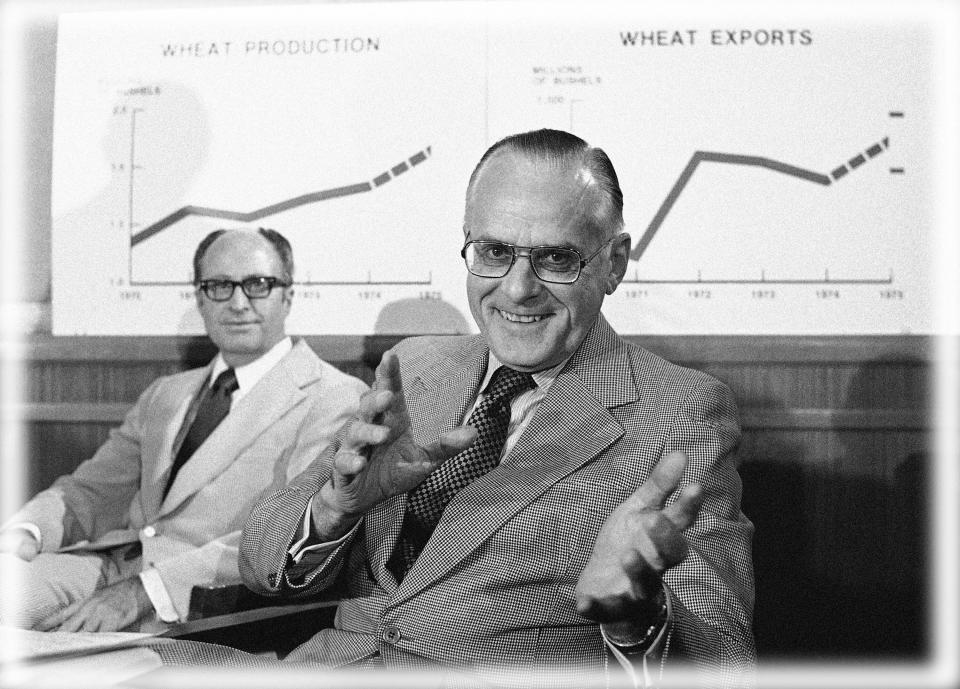 Agriculture Secretary Earl L. Butz in 1975. (Photo: Charles Bennett/AP)