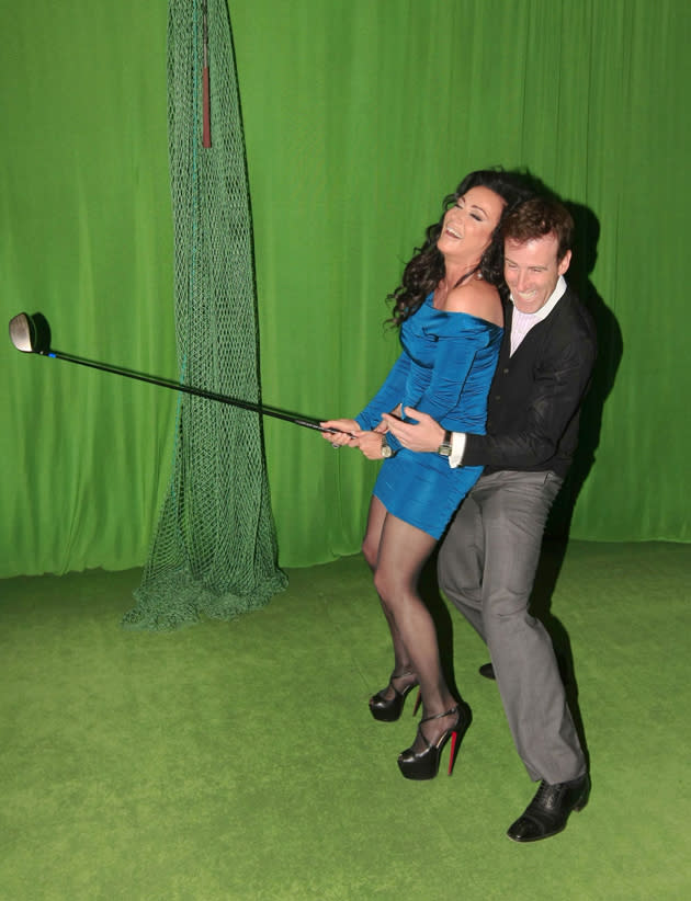 Celebrity photos: After dancing together on Strictly Come Dancing, Anton Du Beke and Nancy Dell’Olio have remained good friends – to the extent that they even play mini golf together on days off.