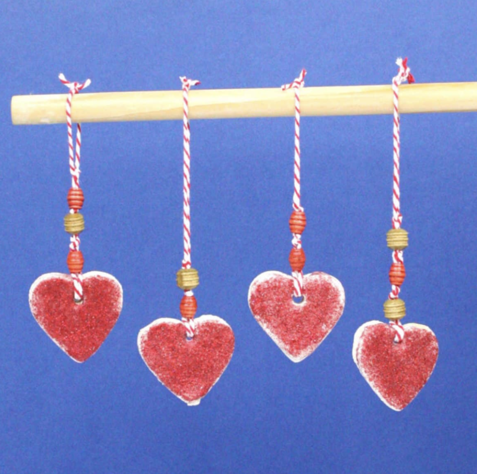 Heart Salt Dough Hangers