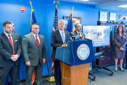 Press conference held by the Staten Island District Attorney's Office