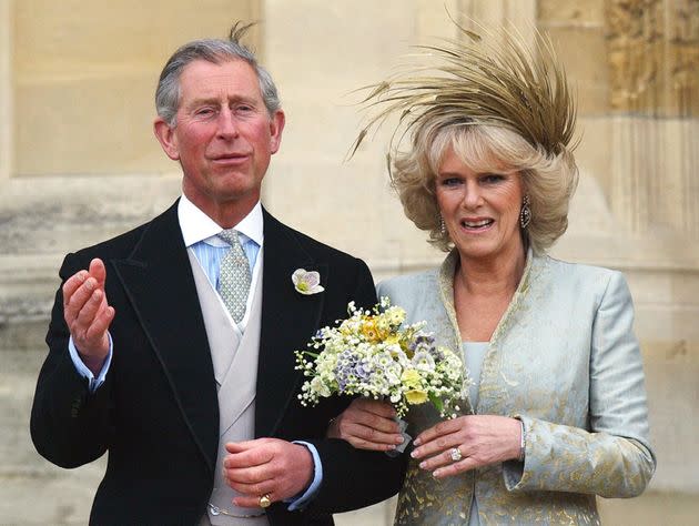 Prince Charles and Camilla Duchess of Cornwall, following the blessing of their marriage in 2005. (Photo: STEFAN ROUSSEAU via PA Wire/PA Images)