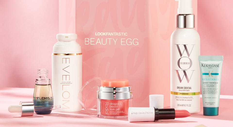 Here's what's inside the beauty egg. (LookFantastic)