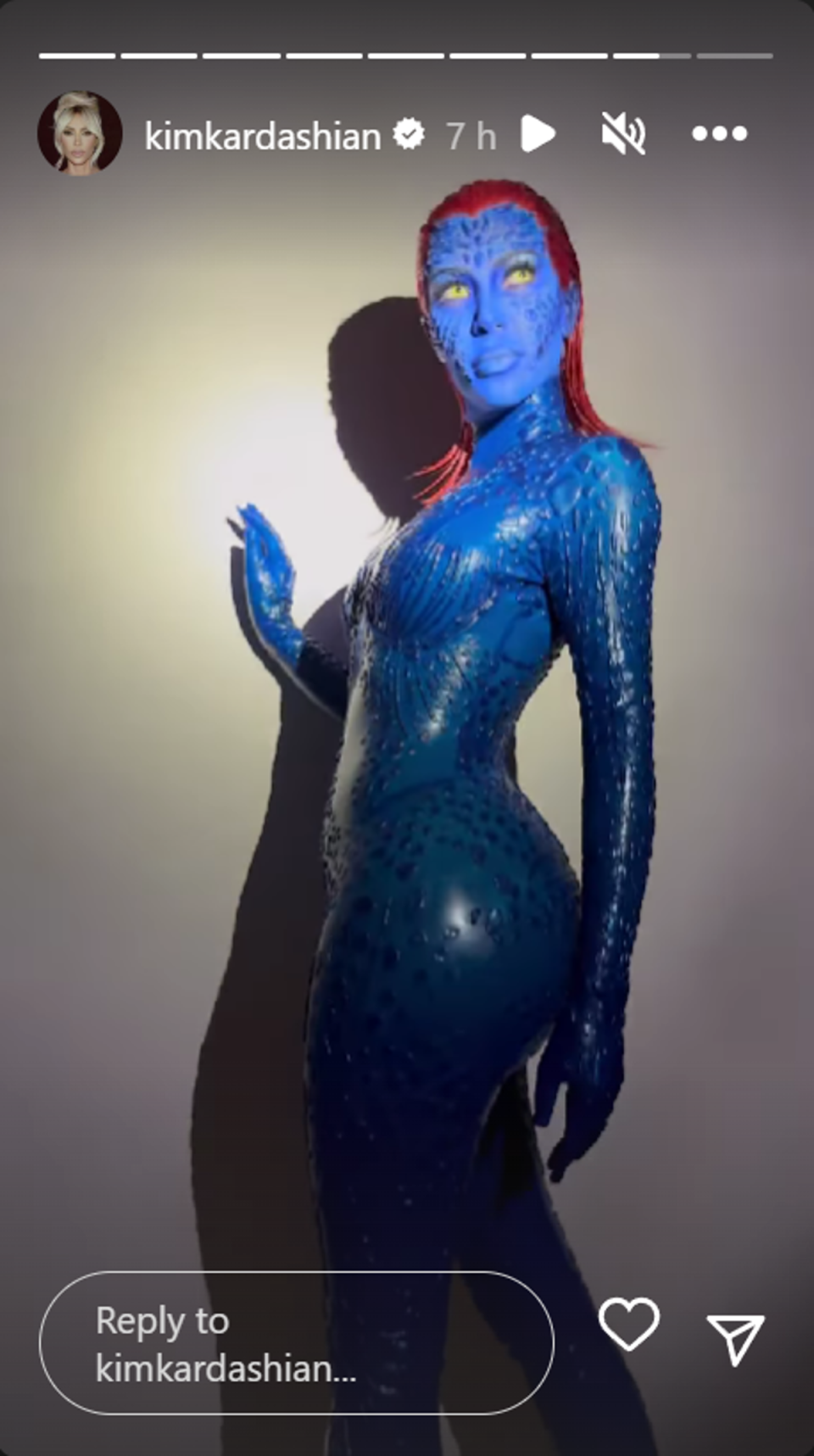 ‘hey Marvel Kim Kardashian Unveils X Men Inspired Halloween Costume 5437