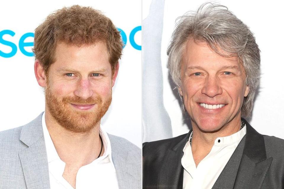 Pring Harry and Jon Bon Jovi | Getty (2)